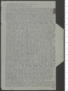 Brief von Franz H... Bierbaum an Ise Gropius