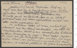 Brief von Ise Gropius an Anni Albers