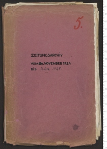 Walter Gropius: Zeitungsarchiv. Band 5: November 1924 bis März 1925