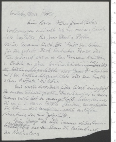 Brief von Ise Gropius an ... Böll