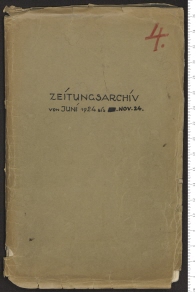 Walter Gropius: Zeitungsarchiv. Band 4: Juni 1924 bis November 1924